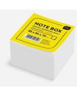 Kostka papierowa 85x85x70mm biała nieklejona