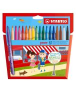 Flamastry Power 18 kolorów etui STABILO