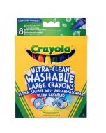 Kredki świecowe grube zmywalne 8 kolorów CRAYOLA