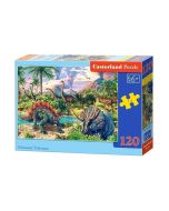 Puzzle 120 Dinosaur Volcanos CASTOR