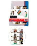 Okładka na zeszyt A4 PVC MIX + naklejki (8szt)