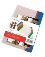 Okładka na zeszyt A5 PVC MIX + naklejki (8szt)