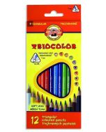 Kredki Triocolor 7mm 12 kolorów KOH-I-NOOR