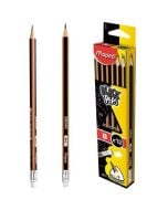 Ołówek z gumką Blackpeps B (12szt) MAPED