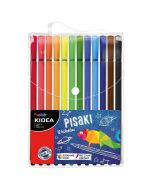 Pisaki w etui 12 kolorów KIDEA