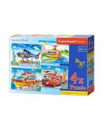 Puzzle x 4 - Travel the World CASTOR