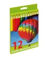 Kredki ołówkowe Jumbo 12 kolorów GRAND