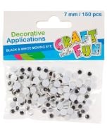 Ozdoba dekoracyjna oczy 7mm 150el