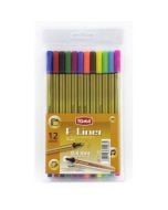 Cienkopis F-Liner 12 kolorów TOMA