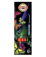 Kredki Progresso Fluorescencyjne 6 kolorów