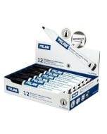 Marker do tablic okrągły czarny (12szt) MILAN