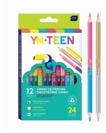 Kredki Jumbo dwustronne 24 kolory