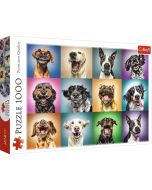 Puzzle 1000 Zabawne psie portrety TREFL