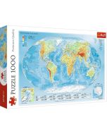 Puzzle 1000 Mapa fizyczna świata TREFL