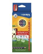 Kredki Groove 12 kolorów + temperówka