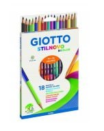 Kredki Stilnovo dwustronne 18 kolorów GIOTTO