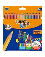 Kredki Kids Eco Evolution Stripes 24 kolory BIC