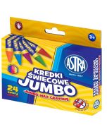 Kredki świecowe Jumbo 24 kolory ASTRA