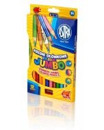 Kredki ołówkowe tęczowe Jumbo 12 kolorów ASTRA