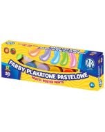 Farby plakatowe pastelowe 12 kolorów 20ml ASTRA