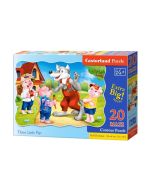 Puzzle 20 maxi - Three Little Pigs CASTOR