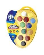 Farby akwarelowe paletka fi 30mm 12 kolorów ASTRA