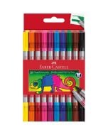 Flamastry dwustronne 10 kolorów FABER CASTELL