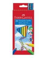 Kredki Jumbo trójkątne 20 kol + temp FABER CASTELL