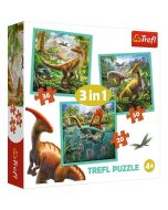 Puzzle 3w1 Niezwykły świat dinozaurów TREFL