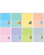 Zeszyt A5/32K trzylinia kolor B&B Pastel (10szt)