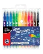 Pisaki dwustronne 12 kolorów KIDEA
