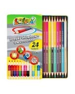 Kredki Premium Kolori dwustronne 24 kolory PENMATE