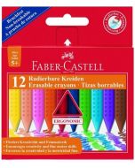 Kredki Grip trójkątne woskowe 12 kolorów