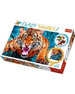 Puzzle 600 Crazy Shapes Oko w oko z tygrysem TREFL