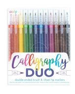 Flamastry z dwiema końcówkami 12 kolorów