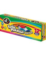 Farby plakatowe 12 kolorów 20ml AS