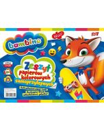 Zeszyt papierów kolorowych samoprzyl. A4 BAMBINO