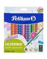 Kredki Silverino trójkątne 24 kolory