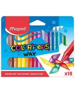 Kredki Colorpeps świecowe 18 kolorów MAPED