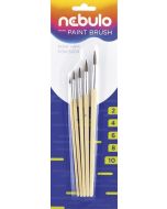 Zestaw pędzli drewnianych (2-4-6-8-10)