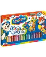 Kredki w oprawie drewnianej 26 kolorów BAMBINO