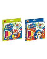 Flamastry trójkątne Jumbo 10 kolorów BAMBINO