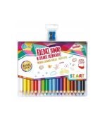 Kredki drewniane Jumbo 18 kolorów St.Art