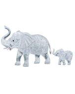 Crystal puzzle Słonie