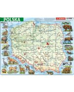 Puzzle ramkowe - Polska fizyczna