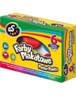 Farby plakatowe 6 kolorów 20ml AS