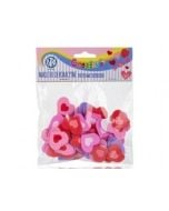 Naklejki piankowe - Pastelowe serduszka ASTRA