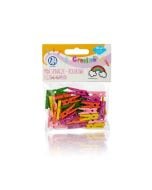 Spinacze drewniane 50szt Tęczowe klamerki ASTRA