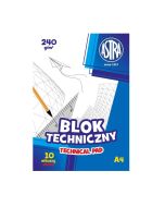 Blok techniczny A4/10K 240g (10szt) ASTRA