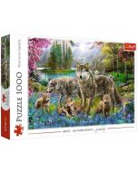 Puzzle 1000 Wilcza rodzina TREFL